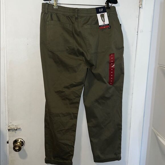 GAP Olive Green Relaxed Fit Classic Twill Pant - 14 NWT - Picture 5 of 10